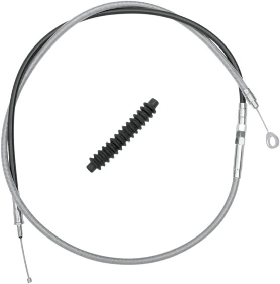 Drag Specialties Braided Stainless Steel Clutch Cable +4in For Harley