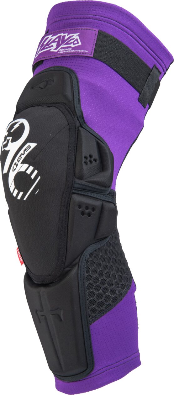 EVS Slayco96 Knee Guard Pair Purple/Black S/M - Image 5