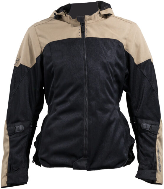 Speed and Strength Starstruck Mesh Jacket Womens Medium Tan/Black