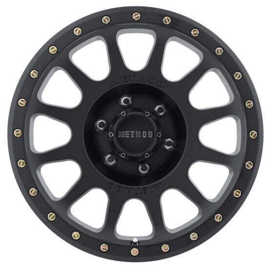 MR305 NV 17x8.5 0mm Offset 6x135 94mm CB Matte Black Wheel - Image 2