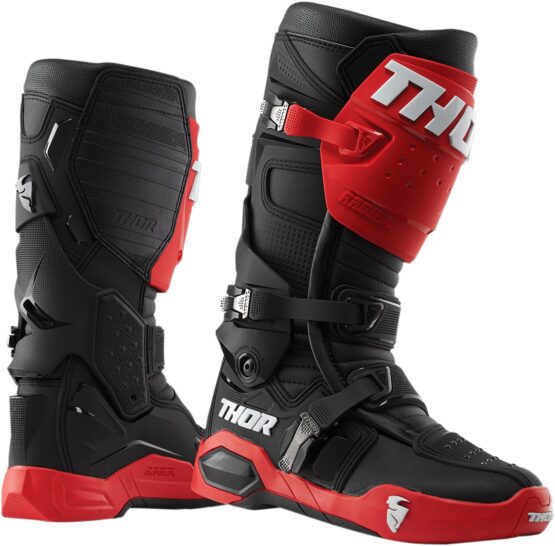 Radial Dirt Bike Boots - Black & Red Men's Size 14