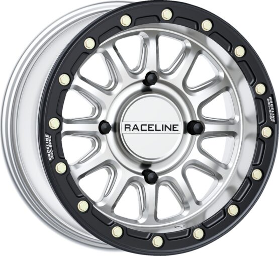 Raceline Alpha 15x7 Beadlock Wheel Hyper Silver/Black 4x156 +10