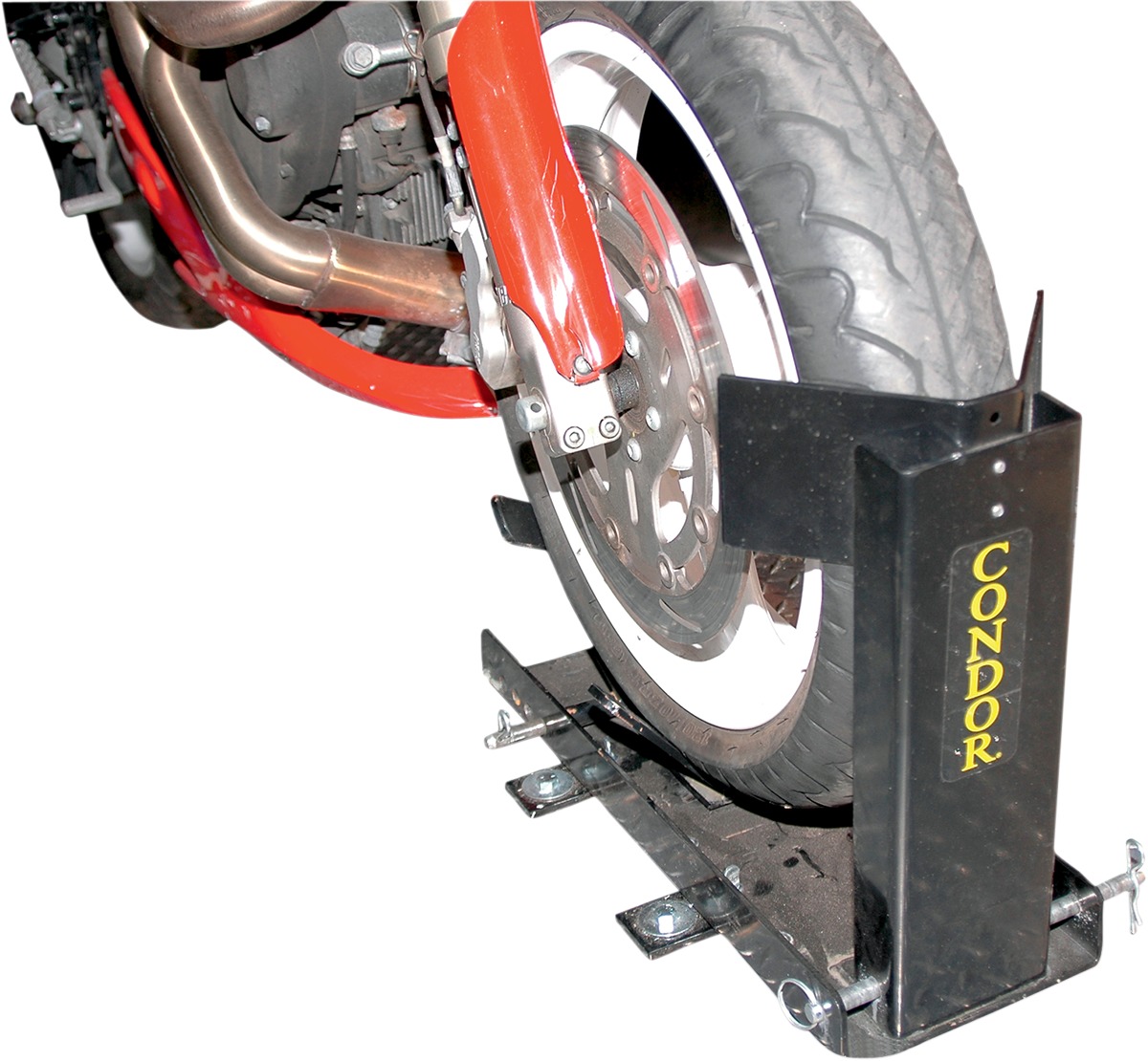 Condor SC-2000 Pit Stop Trailer Wheel Chock Stand Black - Image 3