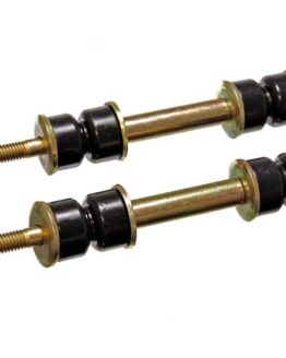 Black Fixed Length End Link Set, 2" - Fits 79-85 Mazda RX7, 79-82 626/MX6