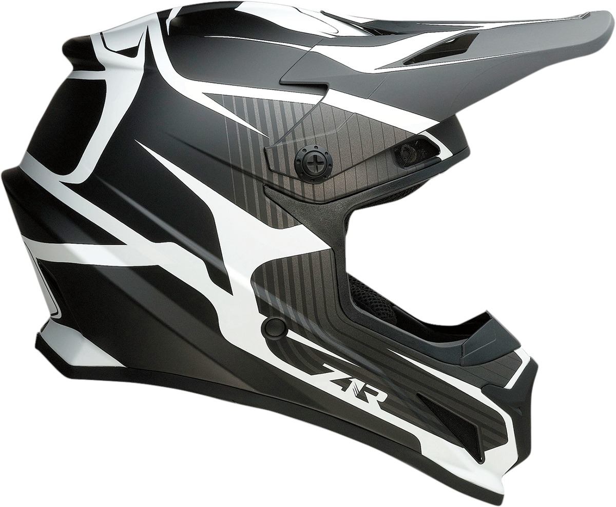Z1R Rise Flame Helmet Matte Black/White - Small - Image 4