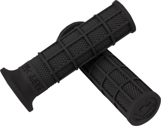 ODI Hart-Luck Full Waffle Slip-On Grips Black 1in V-Twin