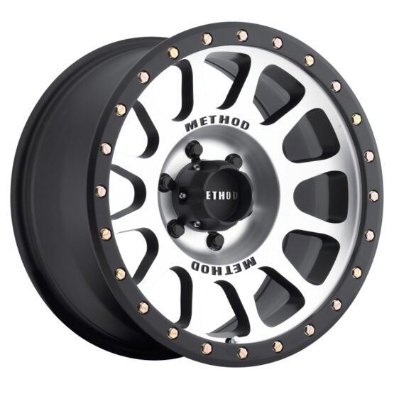 MR305 NV 18x9 -12mm Offset 6x5.5 108mm CB Machined/Black Street Loc Wheel