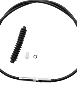 Drag Specialties Black Vinyl Clutch Cable +6in Alternate Length Harley