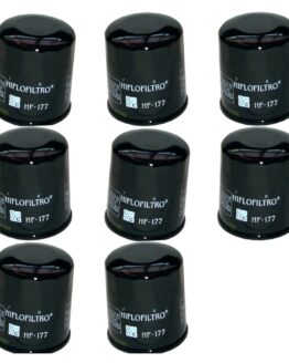 HF177 Oil Filter - Black - 8 Pack
