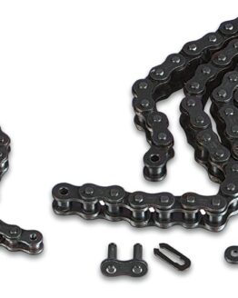 Parts Unlimited 520 Standard Motorcycle Chain 124 Links Black