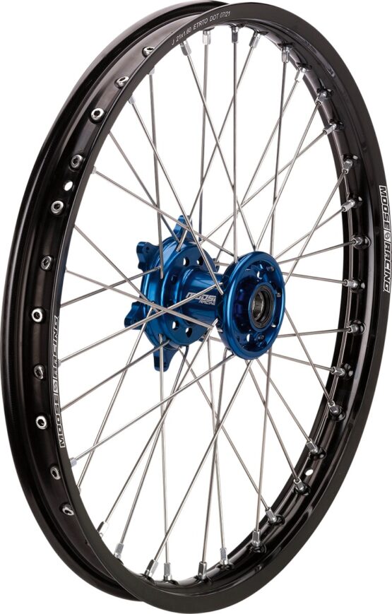 SX-1 Black Blue 1.60x21 Complete Front Wheel