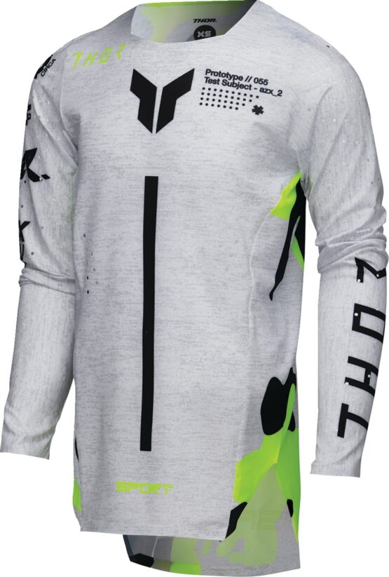 Thor Youth SPORTMODE Riot Jersey XL Black/Fluorescent Yellow/Gray/White