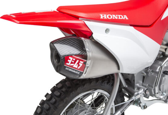 Yoshimura RS-9T Aluminum Full Exhaust CF Cap Silver Fits 19-20 Honda CRF110F - Image 3