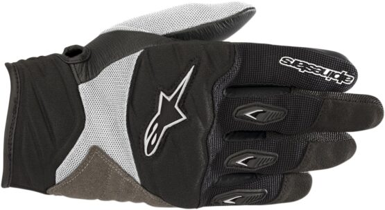 Women's Shore Street Riding Gloves Black/White Medium