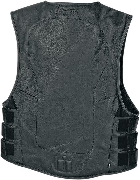 D30 Leather Vest - Black Men's 4X-Large - Image 7