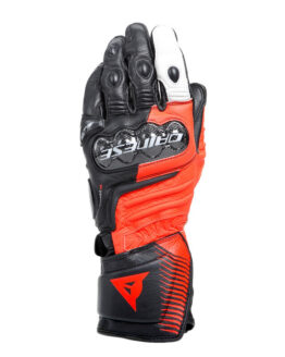 Dainese Carbon 4 Long Leather Gloves Black/Red/White XL