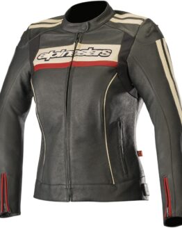 Women's Dyno V2 Leather Jacket Black/Red/White US X-Large
