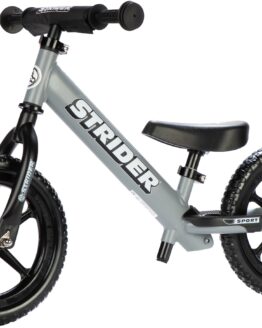 Strider 12 Sport Balance Bike Matte Gray Ages 18 Months to 5 Years