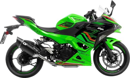 Leovince LV-14 R Slip-On Muffler Black For Kawasaki Ninja 500 - Image 2