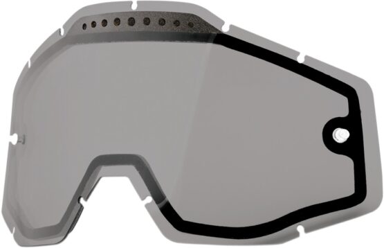 100% Dual Pane Vented Smoke Lens for Accuri Racecraft Strata Goggles