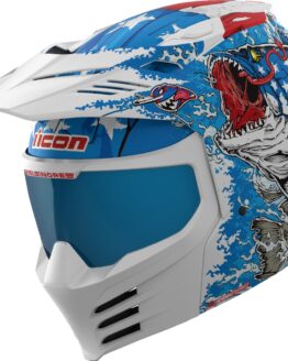ICON Elsinore American Basstard Helmet Blue - Medium