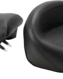 Touring Smooth Vinyl 2-Up Seat - Black