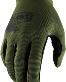 100% Ridecamp Gloves Green 2XL Men's Short Cuff