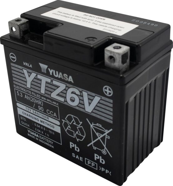 Yuasa YTZ6V AGM Maintenance Free 12V Battery - Image 3