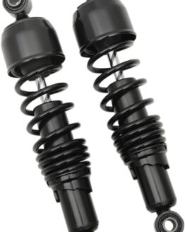 Drag Specialties 12.5in Black Rear Shock Absorbers Pair Harley XL For Sportster