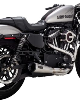 Vance & Hines 2-into-1 Upsweep Exhaust System Stainless Steel For Harley XL