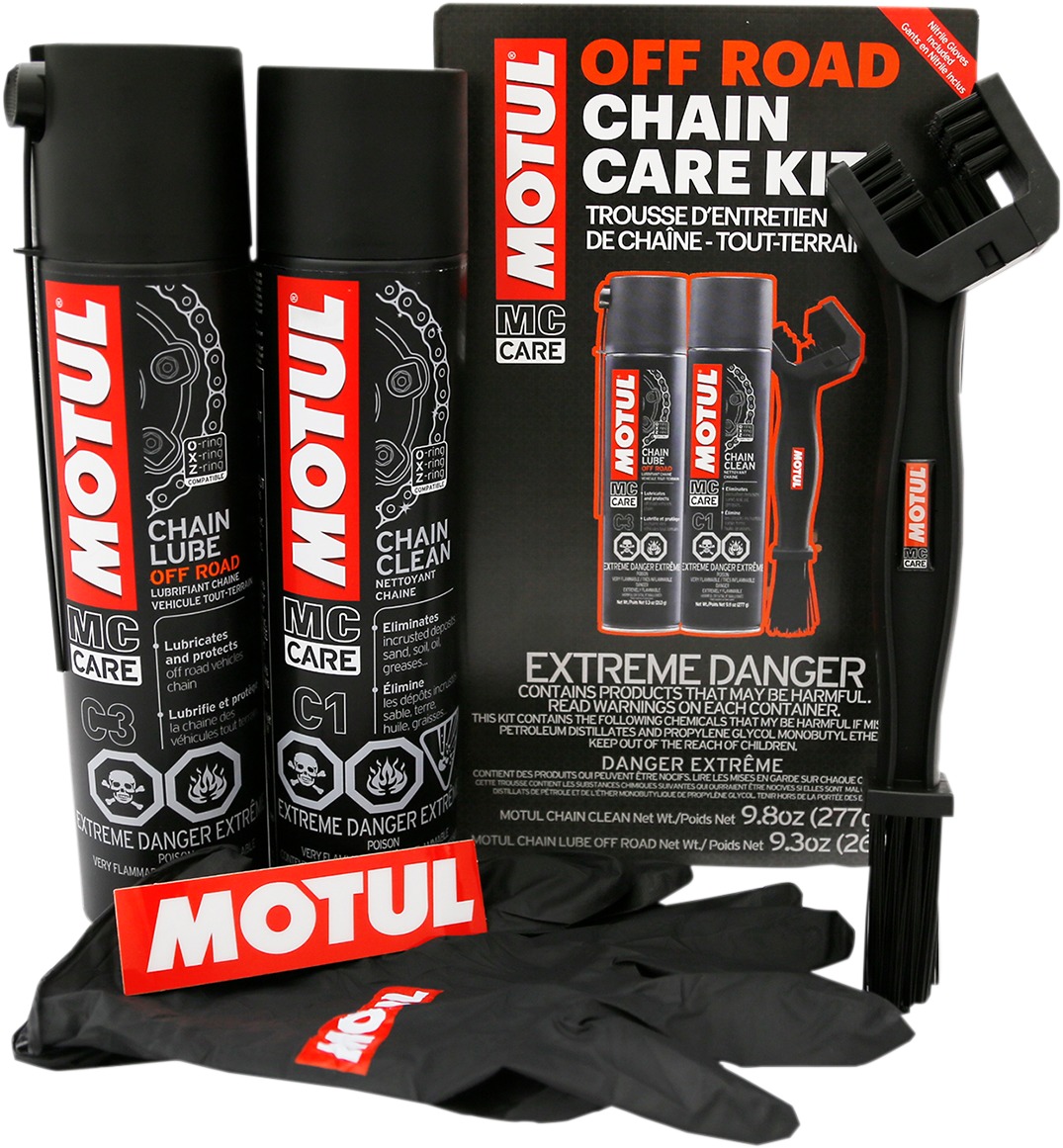 MOTUL Offroad Chain Care Kit with Cleaner, Lube, and Brush - Image 4
