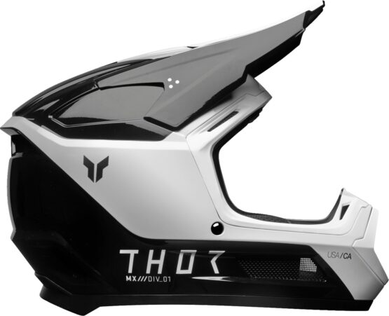 Thor Youth Fleet Storm Helmet - Large White/Black - Image 3