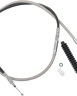 Drag Specialties Braided Stainless Clutch Cable 68-11/16in For Harley Dyna