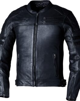 RST IOM TT Hillberry 2 CE Black Leather Jacket Large