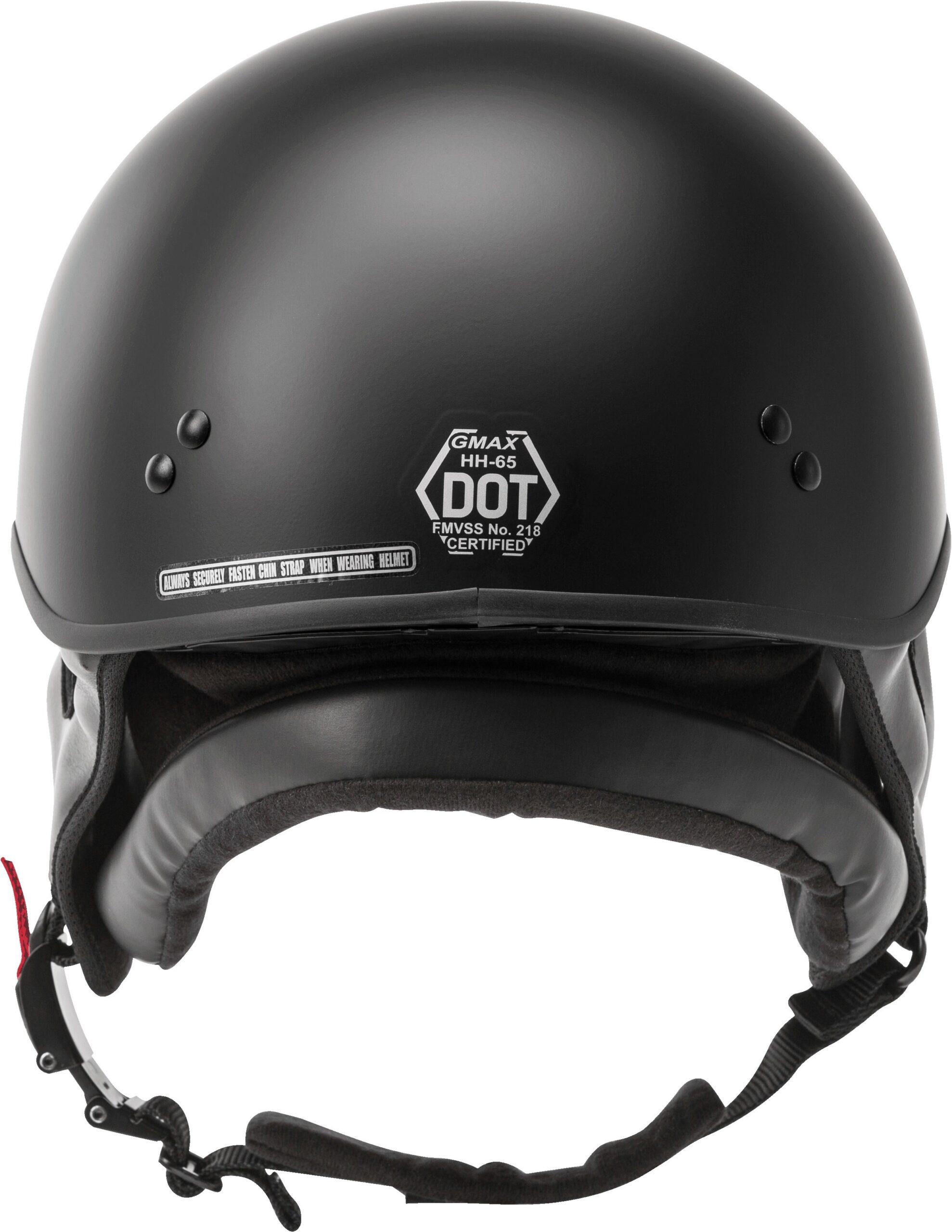 GMAX HH-65 Naked Half Helmet Matte Black Medium - Image 5