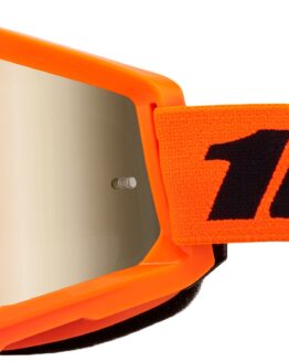 Strata 2 Orange Goggles - Gold Mirror Lens