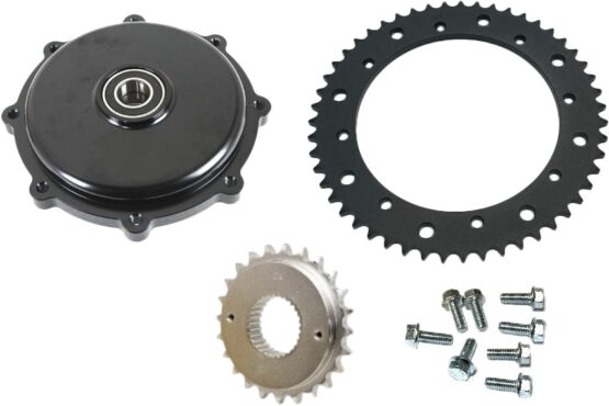 HardDrive Cush Drive Chain Conversion Kit Black For 09-16 FLH/FLT