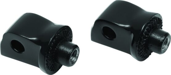 Splined Passenger Peg Adapter Black Tapered - Kuryakyn 8924