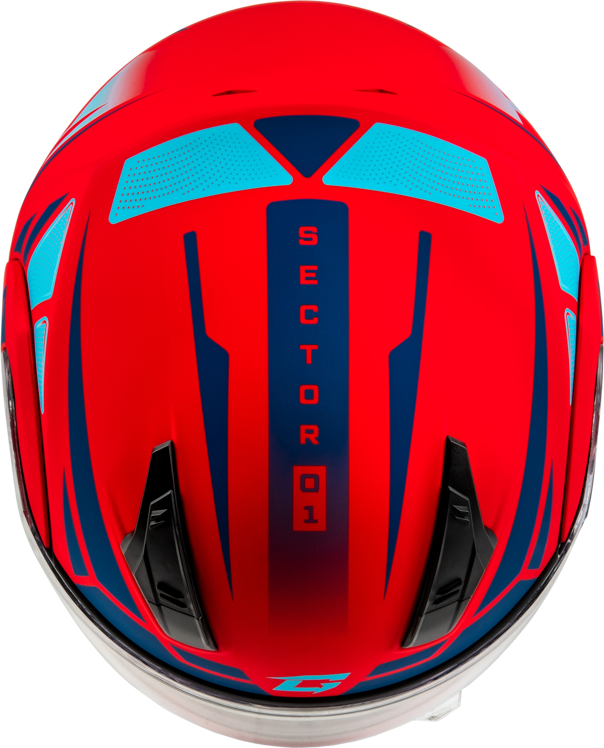 GMAX MD-04 Sector Modular Helmet Matte Red/Blue 2X-Large - Image 3