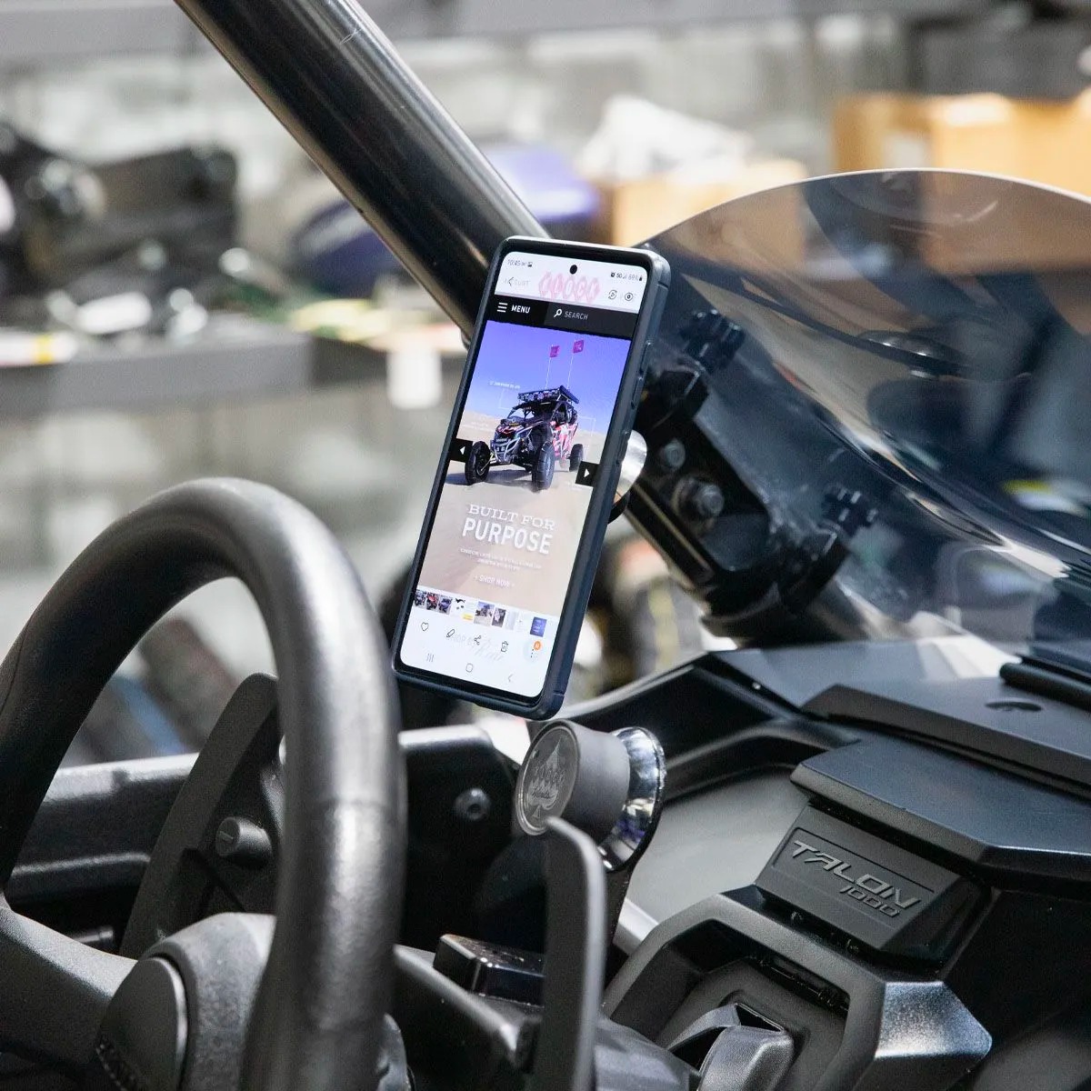 Klock Werks Roll Cage Phone Mount Kit For CFMOTO ZFORCE Models - Image 3