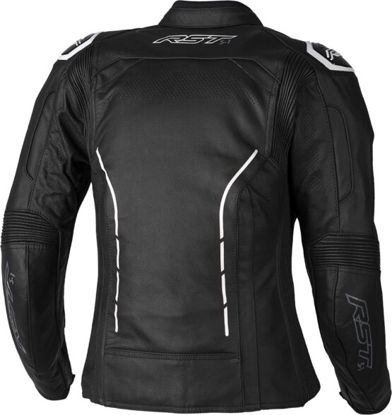 Ladies S1 CE Jacket Black/White Leather Medium - Image 2