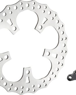 Arlen Ness 13" Jagged Rotor Kit Lt Spoke Stainless Steel