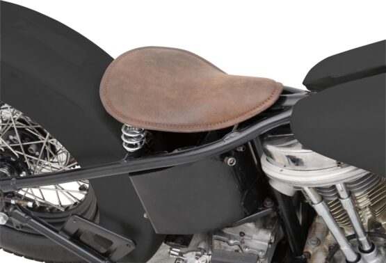Drag Specialties Small Low-Profile Spring Solo Seat Brown - Image 2