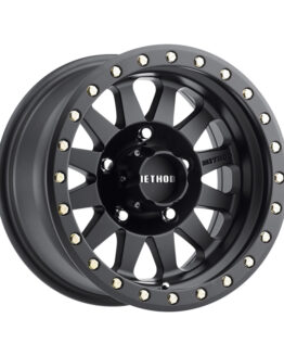 MR304 Double Standard 15x10 -50mm Offset 5x5.5 108mm CB Matte Black Wheel