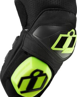 ICON Cloverleaf 2 Knee Pads Black/Fluorescent Yellow
