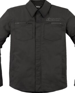 ICON Upstate Canvas CE Jacket Black Men's 2XL