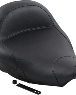 Plain Vinyl Solo Seat Black Foam Back 1.5"