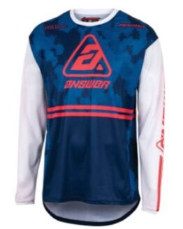 23 Arkon Trials Jersey Blue/White/Magenta Youth - Medium