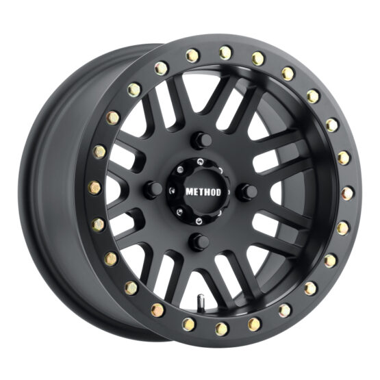 MR406 UTV Beadlock 14x10 / 5+5/0mm Offset / 4x136 / 106mm CB Matte Black Wheel