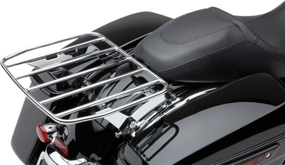 Cobra Detach Big-A Flat Luggage Rack Chrome Fits Harley FLH/FLT 97-08